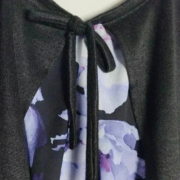 🚨 LAST CHANCE 🚨 ROZ & ALI Dressbarn Floral and Black Blouse Size 2X - Picture 15 of 16